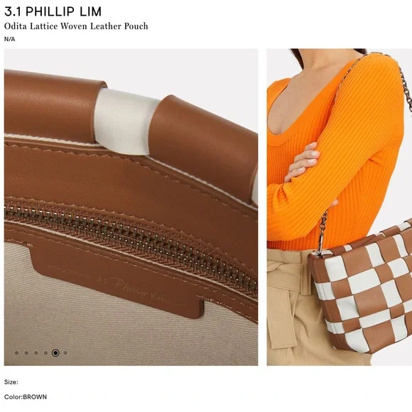 3.1 Phillip Lim Odita Lattice Woven Leather Bag